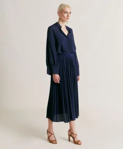 Best Jupe Emi En Jersey Lurex - Bleute Femmes Jupes