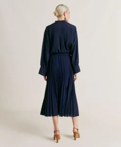 Best Jupe Emi En Jersey Lurex - Bleute Femmes Jupes
