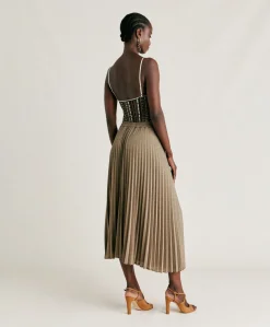 Outlet Jupe Emi En Jersey Lurex - Boue Femmes Jupes