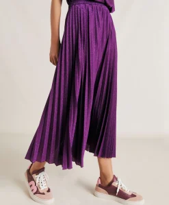Jupe Emi En Jersey Lurex - Cyclamen Femmes Jupes