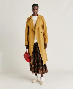 New Jupe Gaze Yasmine - Chocolat/Rouge Femmes Jupes