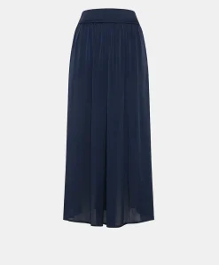 Best Jupe Nicolas En Acetate De Soie - Bleu Nuit Femmes Jupes