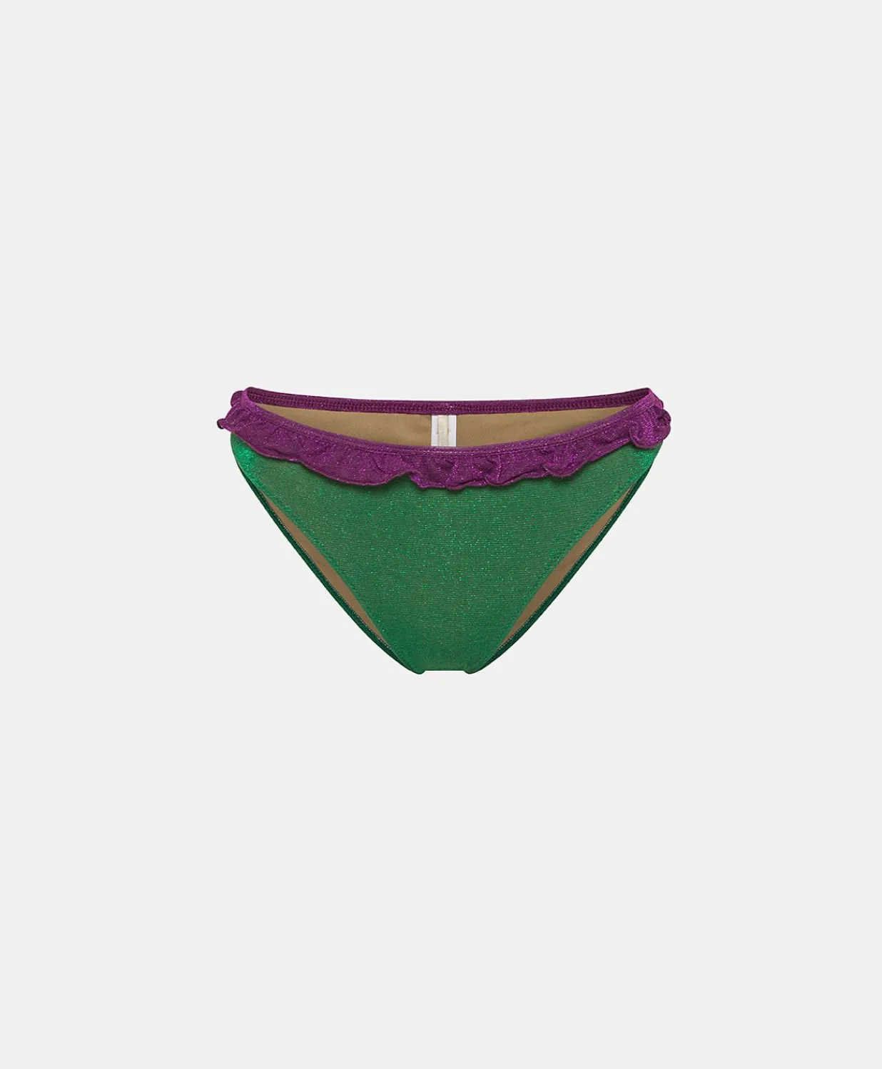 New Maillot De Bain Palm Bay En Jersey Lurex - Emeraude/Cyclamen Femmes Maillots De Bain