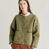 Hot Manteau En Serge Matelasse Ortensia - Avocat Femmes Trenchs Et Manteaux