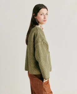 Hot Manteau En Serge Matelasse Ortensia - Avocat Femmes Trenchs Et Manteaux