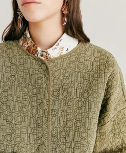 Hot Manteau En Serge Matelasse Ortensia - Avocat Femmes Trenchs Et Manteaux