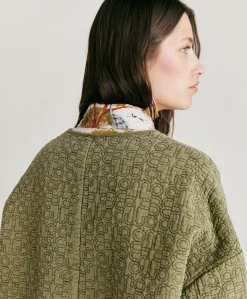 Hot Manteau En Serge Matelasse Ortensia - Avocat Femmes Trenchs Et Manteaux
