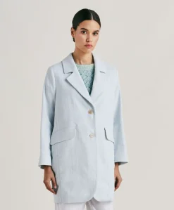 Discount Manteau Pomeranien En Lin Coton - Ciel Femmes Trenchs Et Manteaux