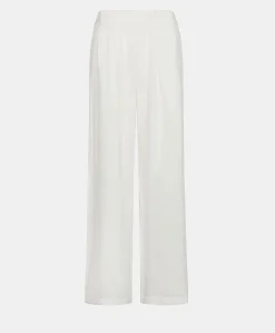 Pantalon Aspen En Lin Uni - Blanc Optique Femmes Pantalons Et Shorts