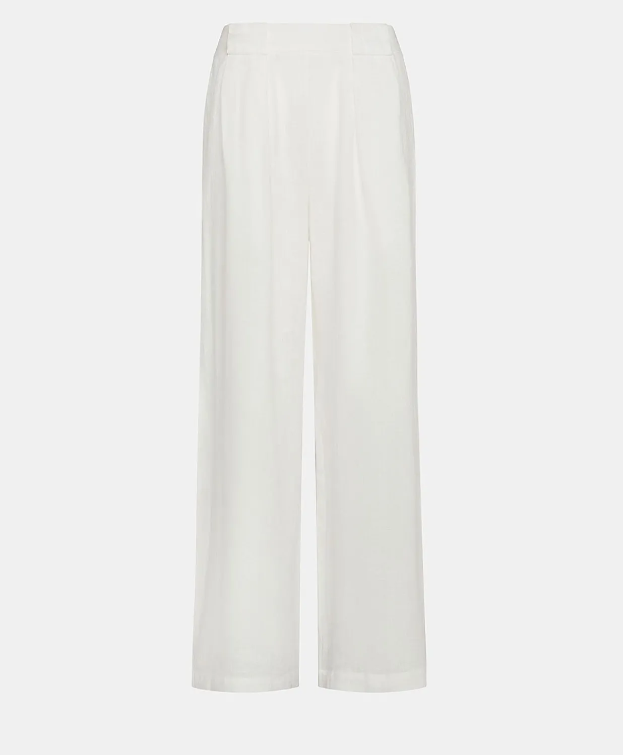 Pantalon Aspen En Lin Uni - Blanc Optique Femmes Pantalons Et Shorts