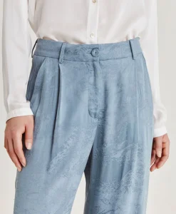 Pantalon Austin Cupro Jacquard - Ciel Femmes Costumes Et Costumes