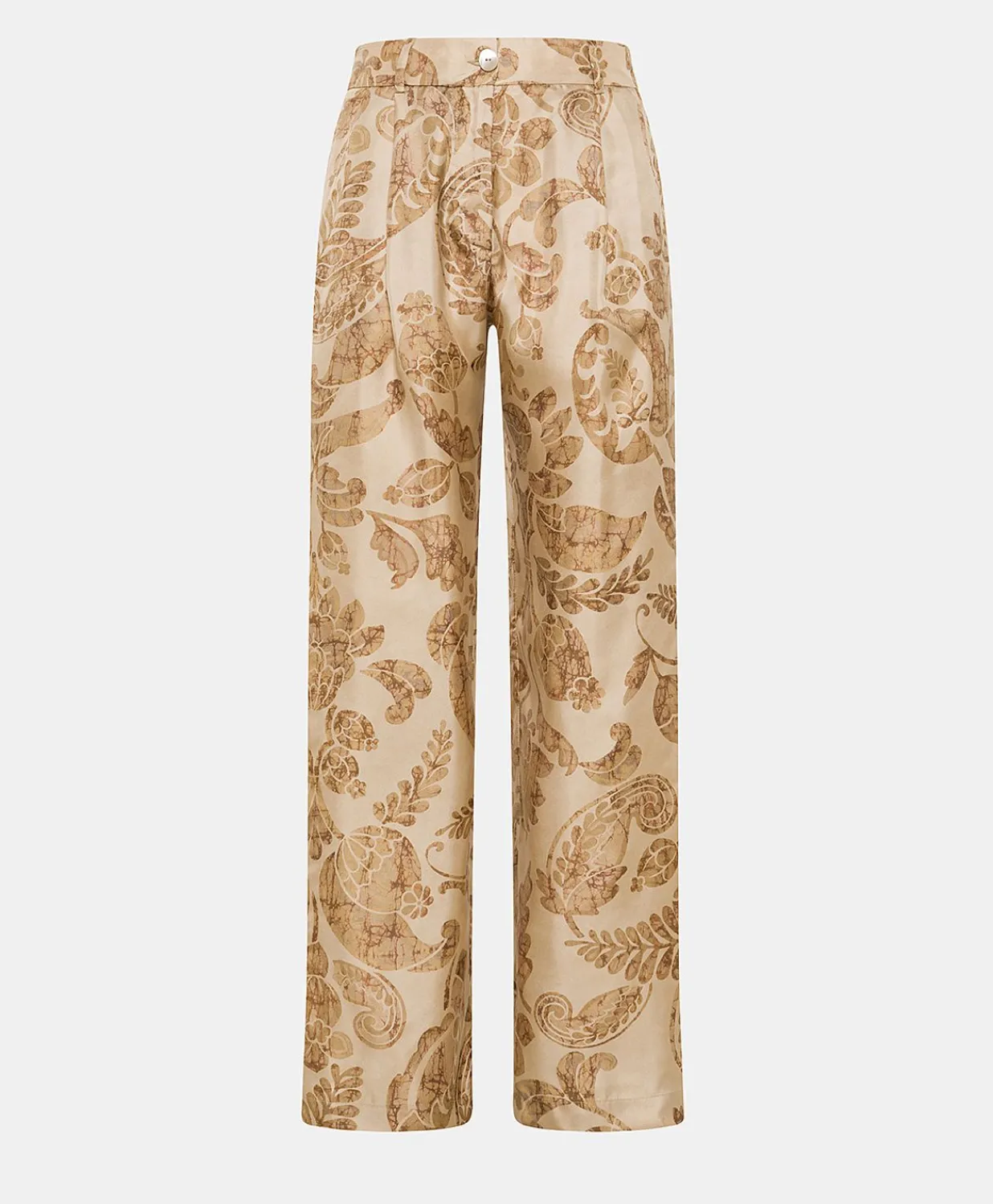 Online Pantalon Austin En Serge De Soie - Poudre Multicolore Femmes Pantalons Et Shorts