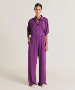 Best Pantalon Baccarat En Jersey Lurex - Cyclamen Femmes Pantalons Et Shorts