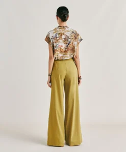 New Pantalon Candeo En Lin Et Coton - Avocat Femmes Pantalons Et Shorts