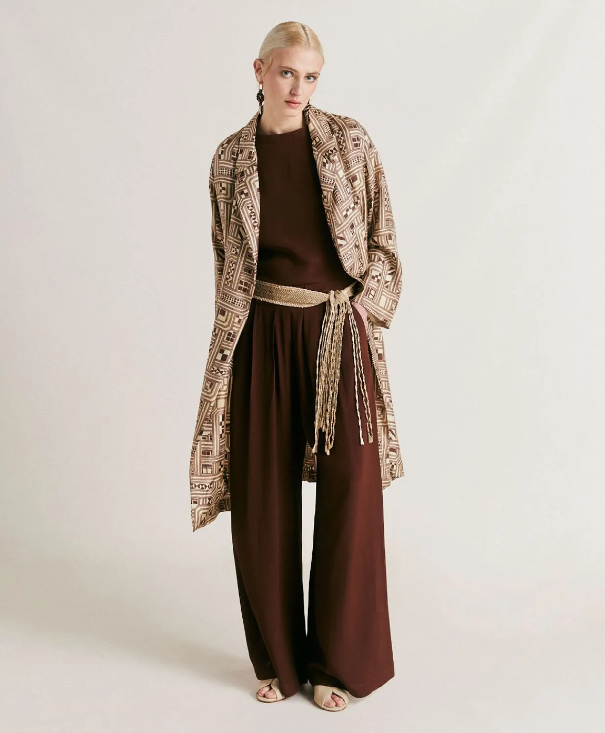 Clearance Pantalon En Acetate De Soie Aspen - Chocolat Femmes Pantalons Et Shorts
