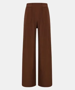 Clearance Pantalon En Acetate De Soie Aspen - Chocolat Femmes Pantalons Et Shorts