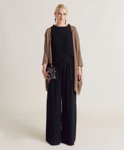 Online Pantalon En Acetate De Soie Aspen - Noir Femmes Pantalons Et Shorts