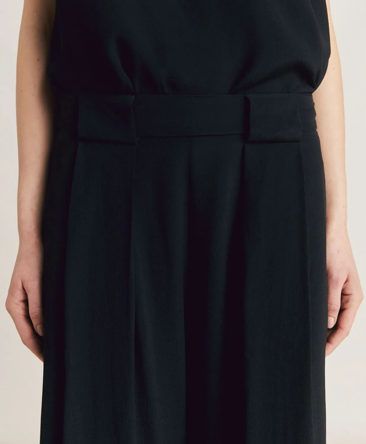 Online Pantalon En Acetate De Soie Aspen - Noir Femmes Pantalons Et Shorts