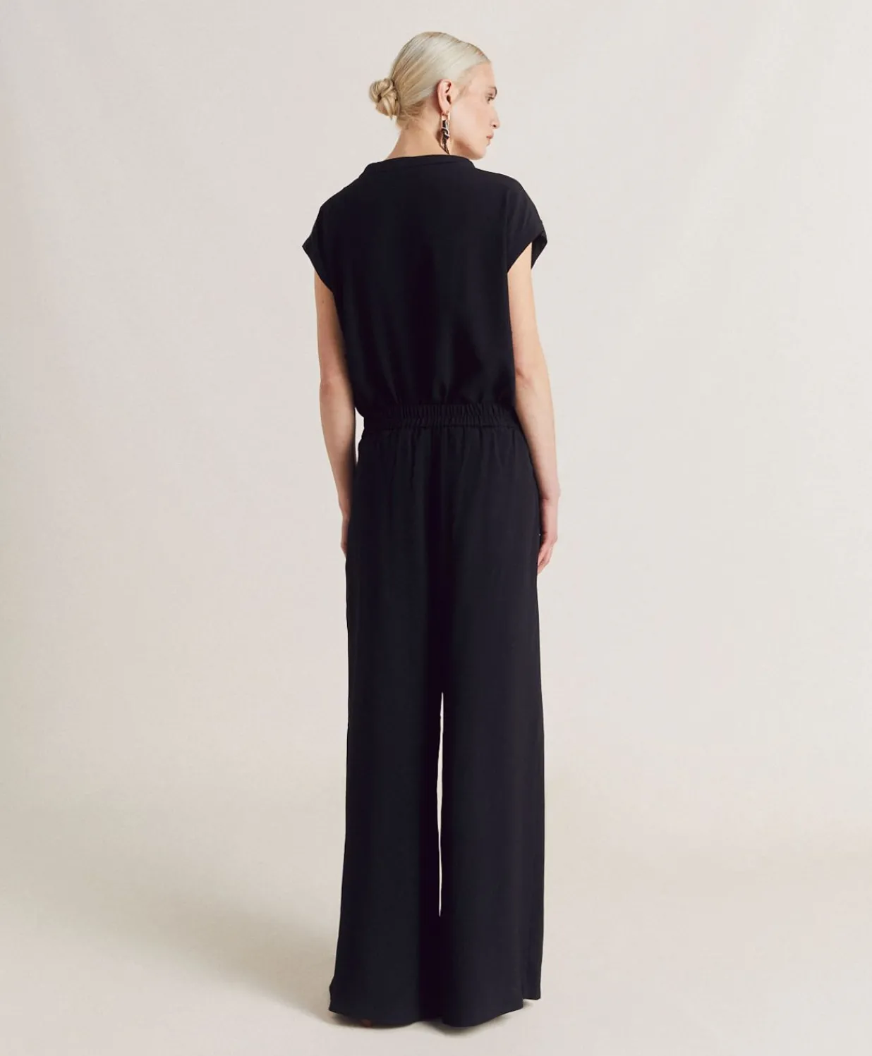 Online Pantalon En Acetate De Soie Aspen - Noir Femmes Pantalons Et Shorts