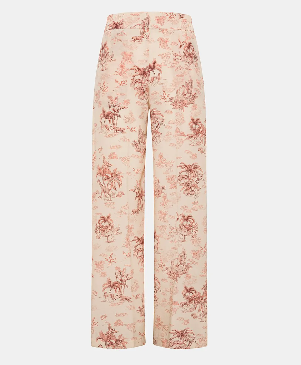 Hot Pantalon En Crepe De Chine Baccarat - Rose/Cerise Noire Femmes Pantalons Et Shorts