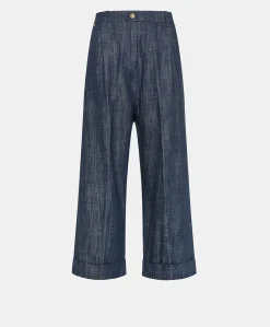 Pantalon En Denim Grecale - Bleu Jean Femmes Pantalons Et Shorts