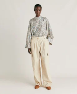 Sale Pantalon En Denim Leger Pedro - Creme Femmes Pantalons Et Shorts