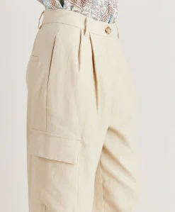 Sale Pantalon En Denim Leger Pedro - Creme Femmes Pantalons Et Shorts