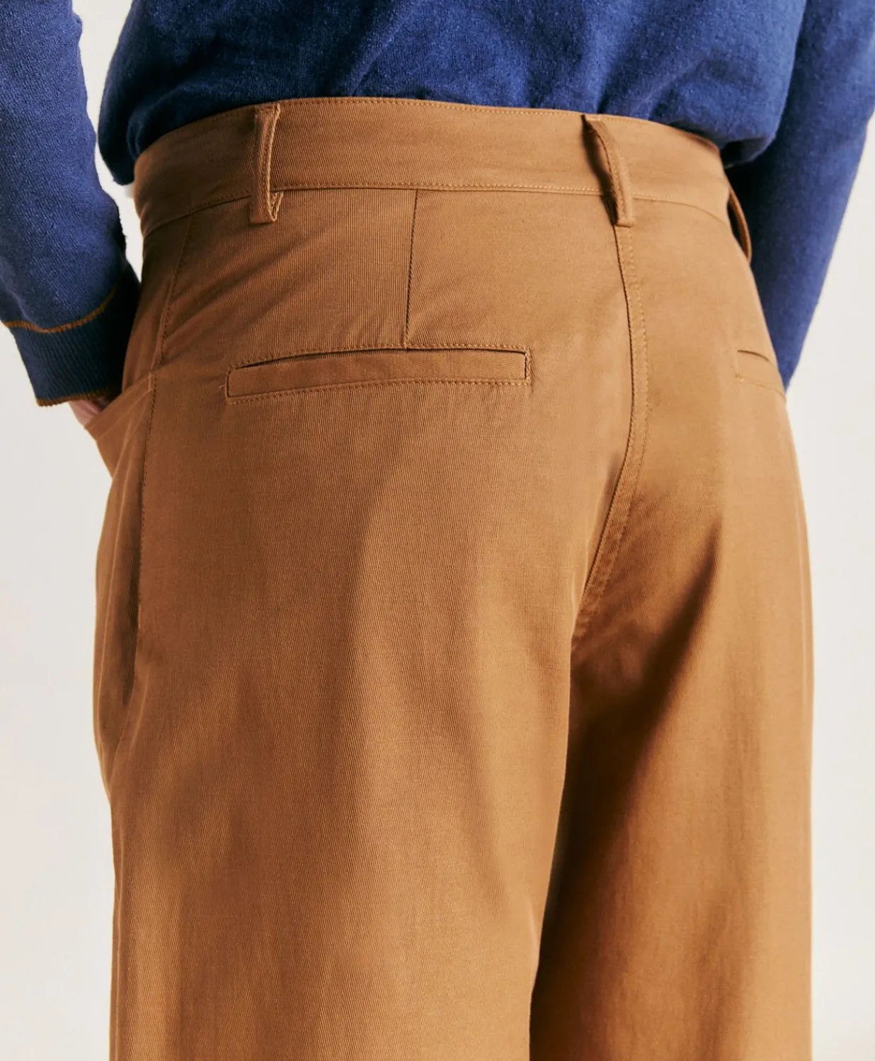 New Pantalon En Gabardine Olivina - Caramel Femmes Pantalons Et Shorts
