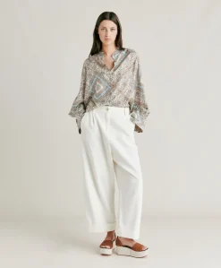 Clearance Pantalon En Jean Grecale - Creme Femmes Pantalons Et Shorts