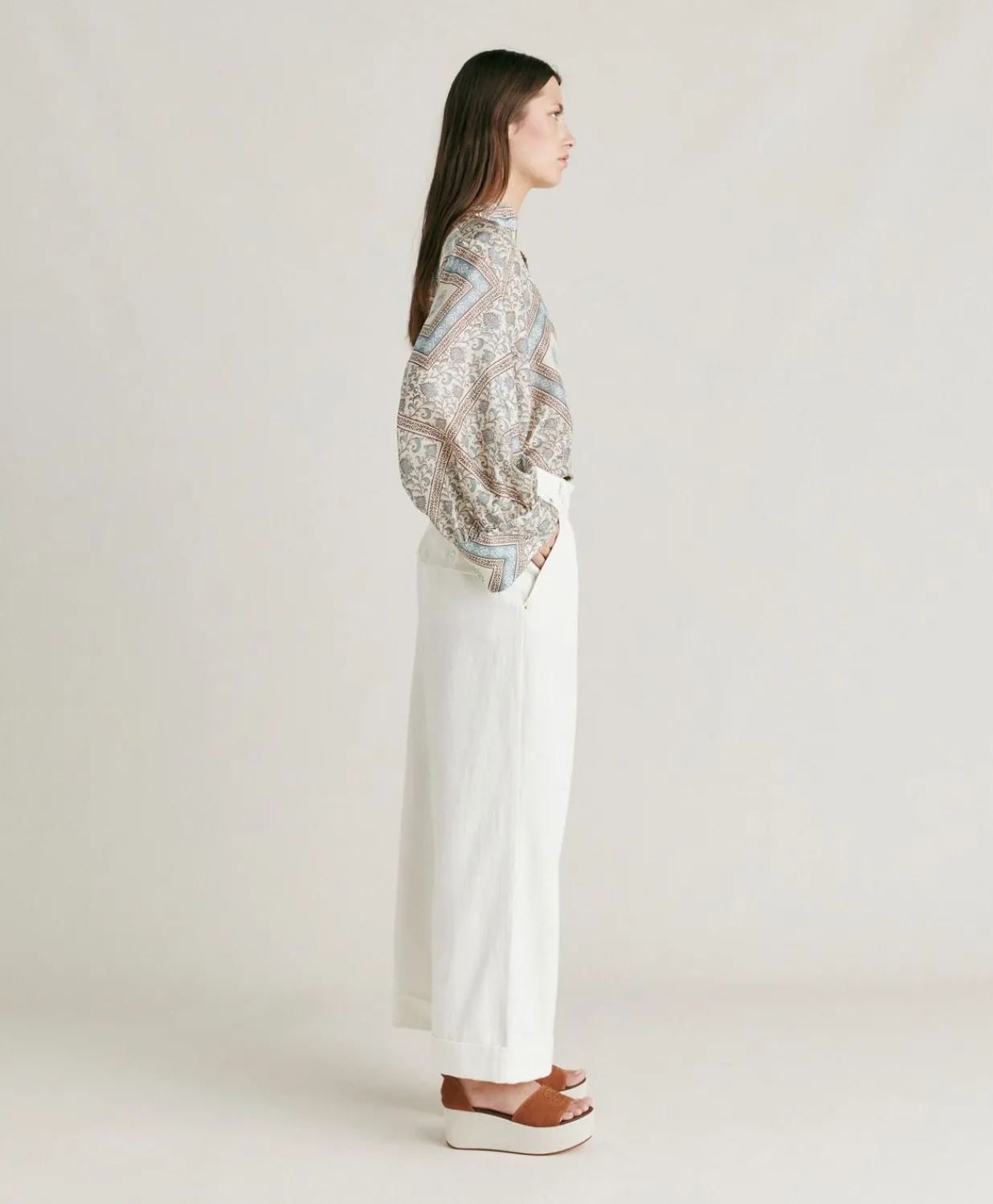 Clearance Pantalon En Jean Grecale - Creme Femmes Pantalons Et Shorts