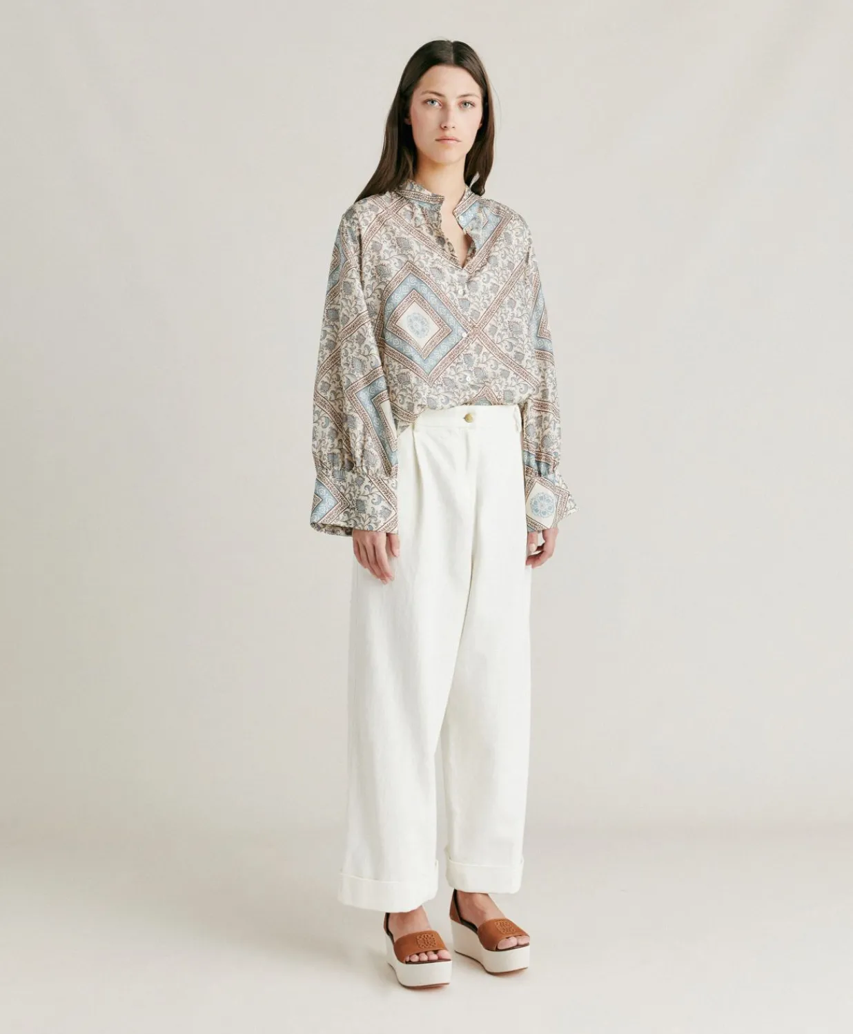 Clearance Pantalon En Jean Grecale - Creme Femmes Pantalons Et Shorts