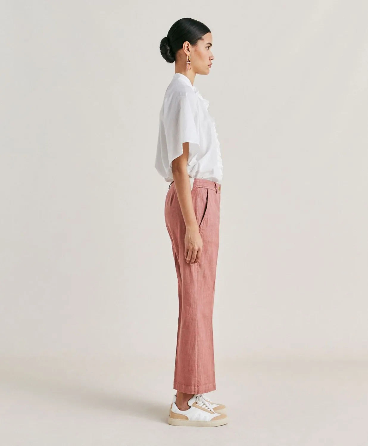New Pantalon En Jean Lora - Rose Antique Femmes Pantalons Et Shorts