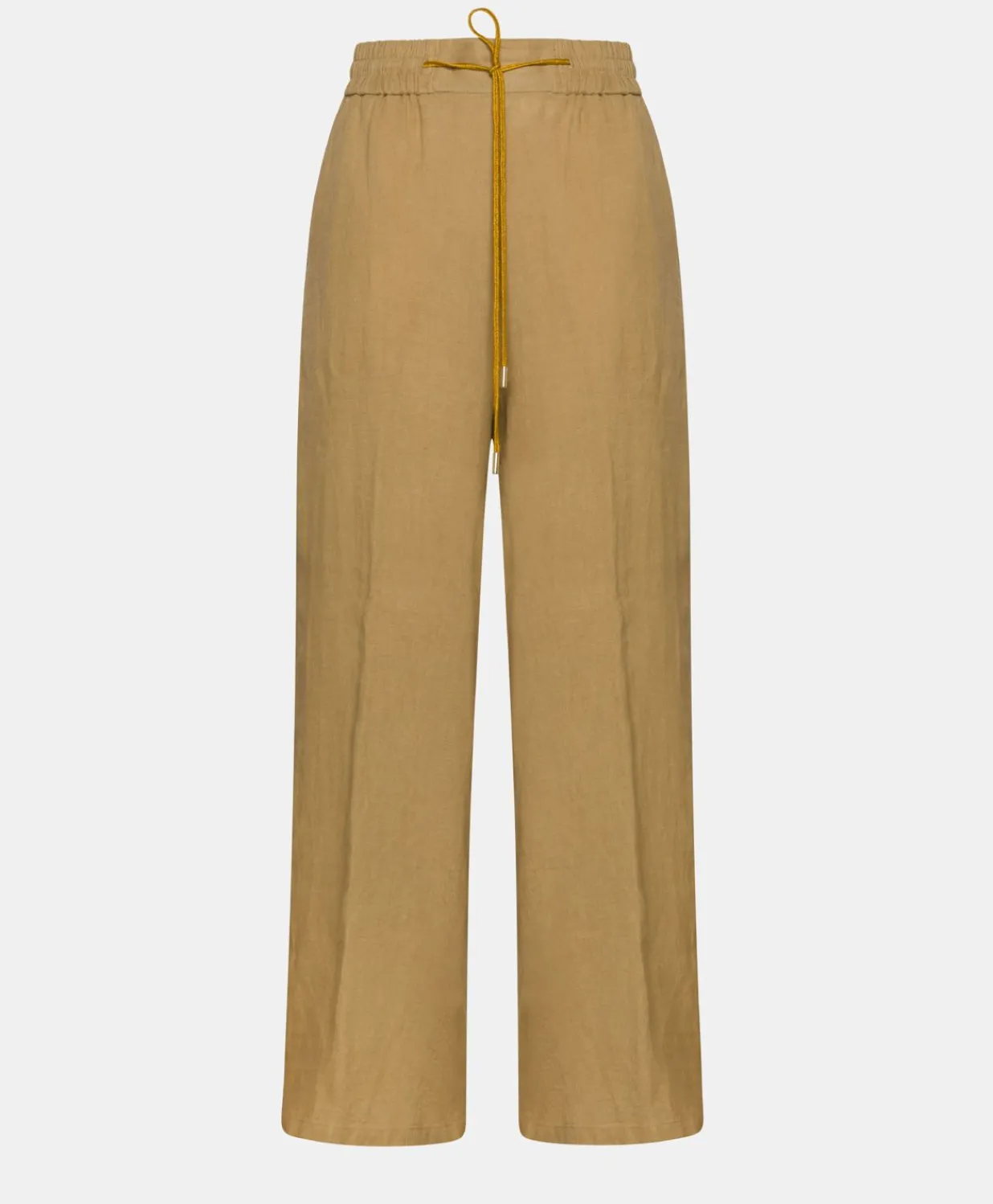 Pantalon En Lin Aliterru - Sable Femmes Pantalons Et Shorts