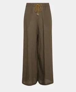 Hot Pantalon En Lin Aliterru - Armee Femmes Pantalons Et Shorts
