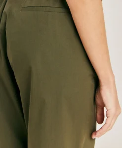 New Pantalon En Popeline Idaho - Armee Femmes Pantalons Et Shorts