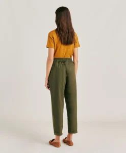 New Pantalon En Popeline Idaho - Armee Femmes Pantalons Et Shorts