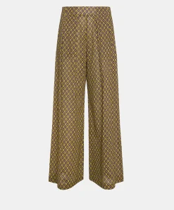 Sale Pantalon En Voile De Coton Imprime Aspen - Huile Femmes Pantalons Et Shorts