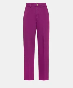 Sale Pantalon Gabardine Bis Fuchsia - Cyclamen Femmes Pantalons Et Shorts