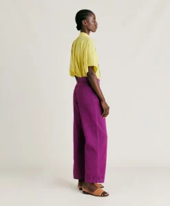 Sale Pantalon Gabardine Bis Fuchsia - Cyclamen Femmes Pantalons Et Shorts