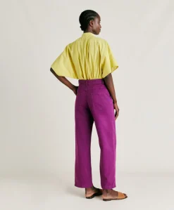 Sale Pantalon Gabardine Bis Fuchsia - Cyclamen Femmes Pantalons Et Shorts