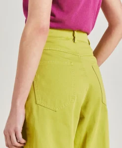 New Pantalon Gabardine Bis Fuchsia - Acide Femmes Pantalons Et Shorts