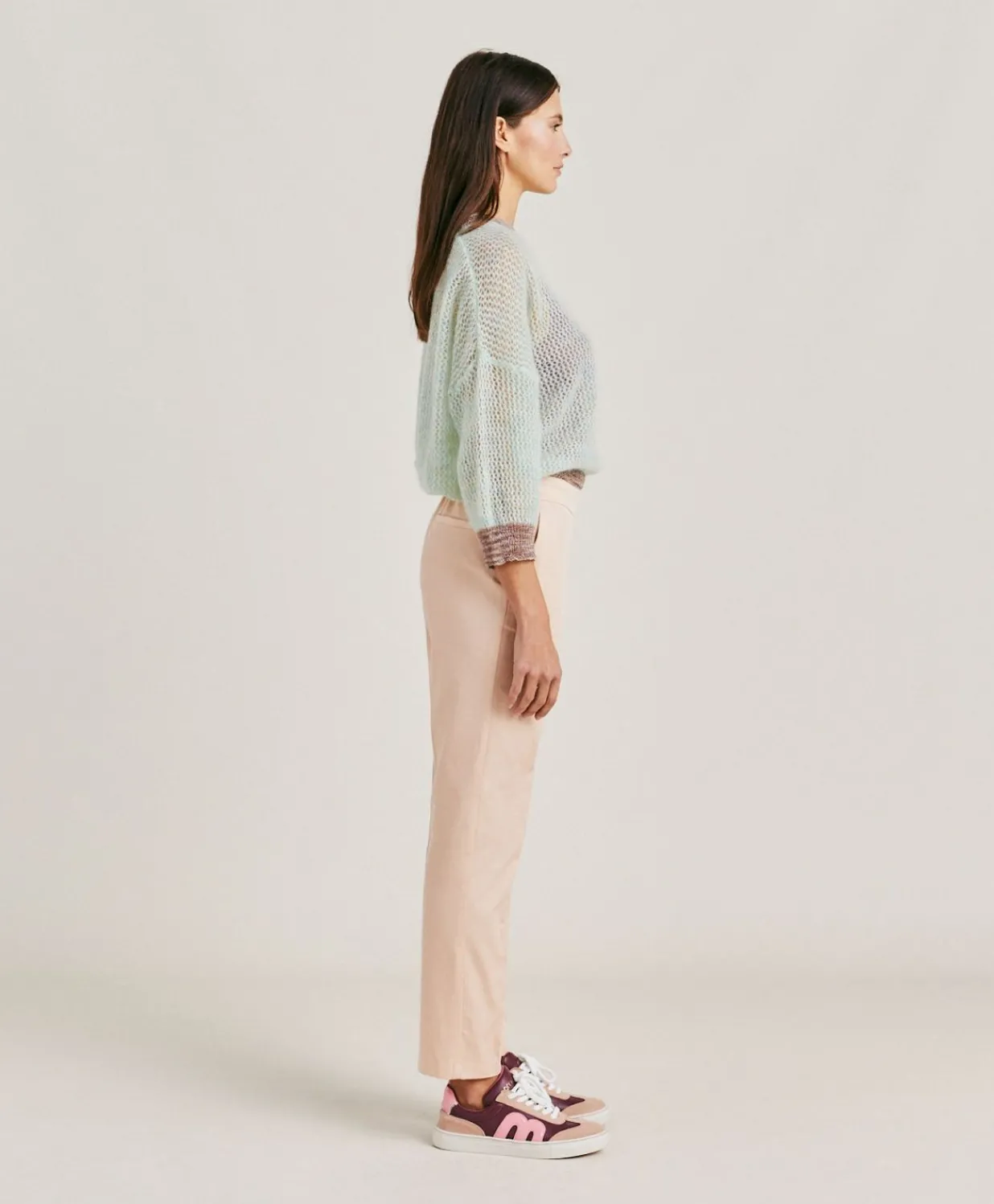 New Pantalon Gabardine Haiti - Fleur Femmes Pantalons Et Shorts