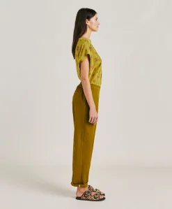 Pantalon Gabardine Haiti - Olive Femmes Pantalons Et Shorts