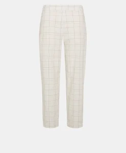 Online Pantalon Idaho Check Seersucker - Creme/Boue Femmes Costumes Et Costumes