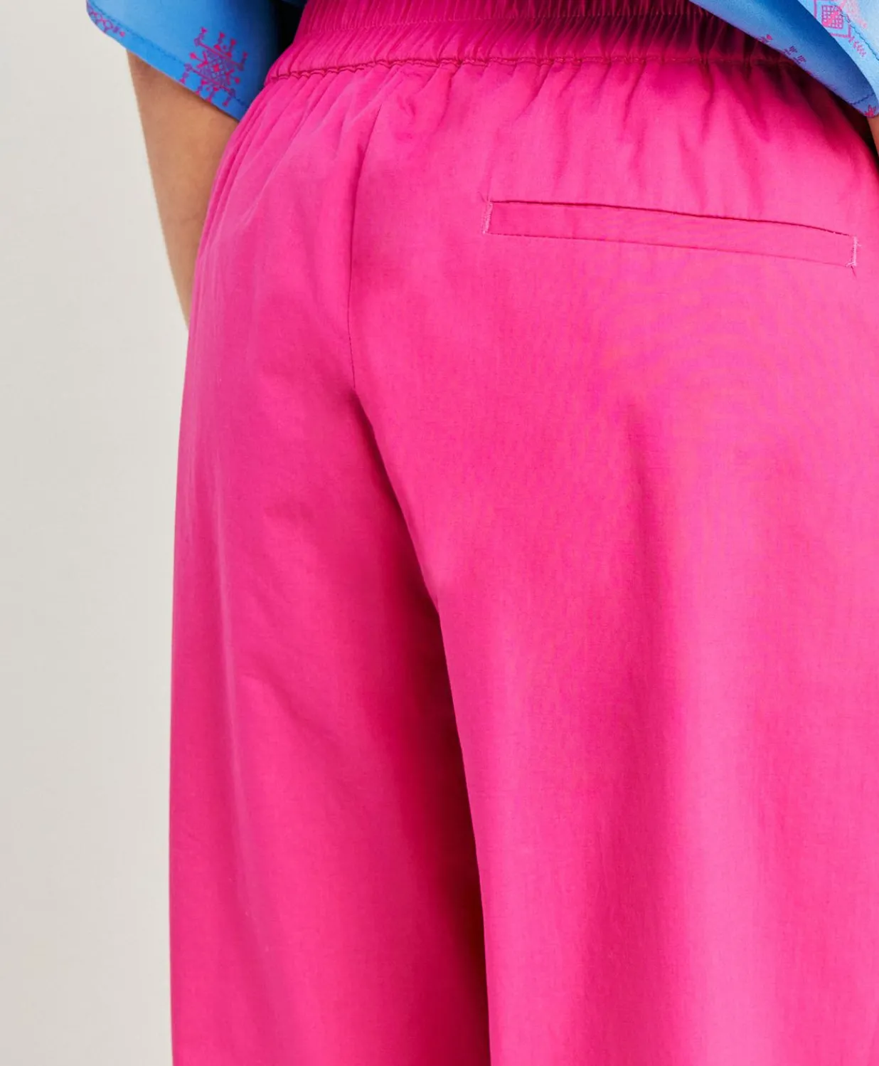 Discount Pantalon Idaho En Popeline - Fuchsia Femmes Pantalons Et Shorts