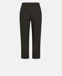 Outlet Pantalon Idaho En Popeline - Noir Femmes Pantalons Et Shorts