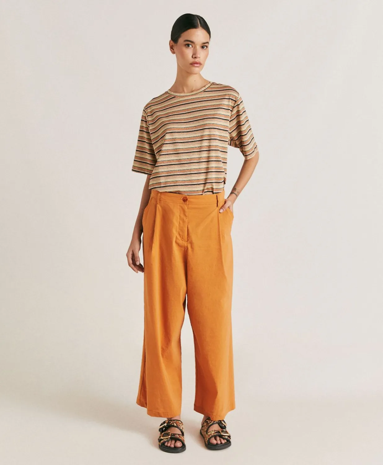 Outlet Pantalon Ilda En Lin Coton - Papaye Femmes Pantalons Et Shorts