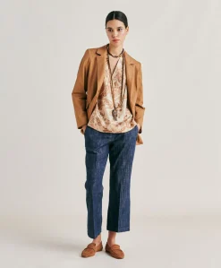 Best Pantalon Lora Denim - Bleu Jean Femmes Pantalons Et Shorts