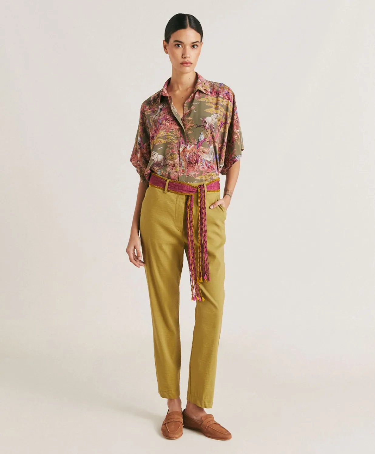 New Pantalon Lyon Coton Lin - Avocat Femmes Pantalons Et Shorts