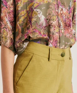 New Pantalon Lyon Coton Lin - Avocat Femmes Pantalons Et Shorts